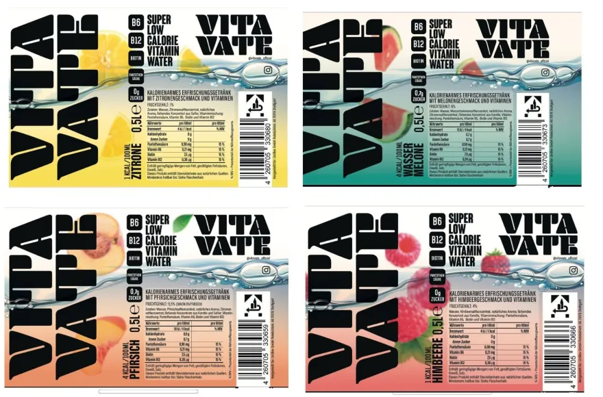 Vitavate Wassermelone 2er Set 2x Watermelon je 0,5L inkl. Pfand EINWEG von Twi