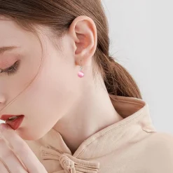 VONALA Perlen Ohrringe Sterling Silber Hängend, Schmuck Geschenke für Damen und