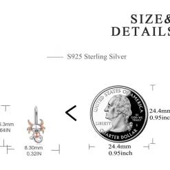 VONALA 925 Sterling Silber Ohrringe mit Einhorn, Faultier und Axolotl Motiv