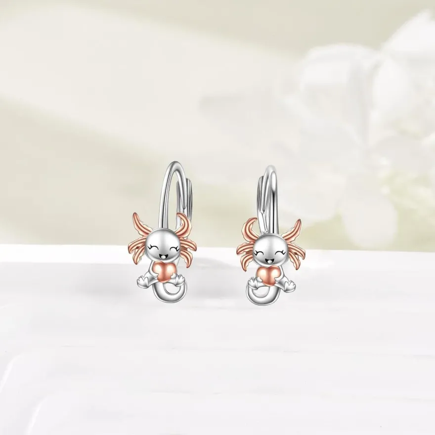 VONALA 925 Sterling Silber Ohrringe mit Einhorn, Faultier und Axolotl Motiv
