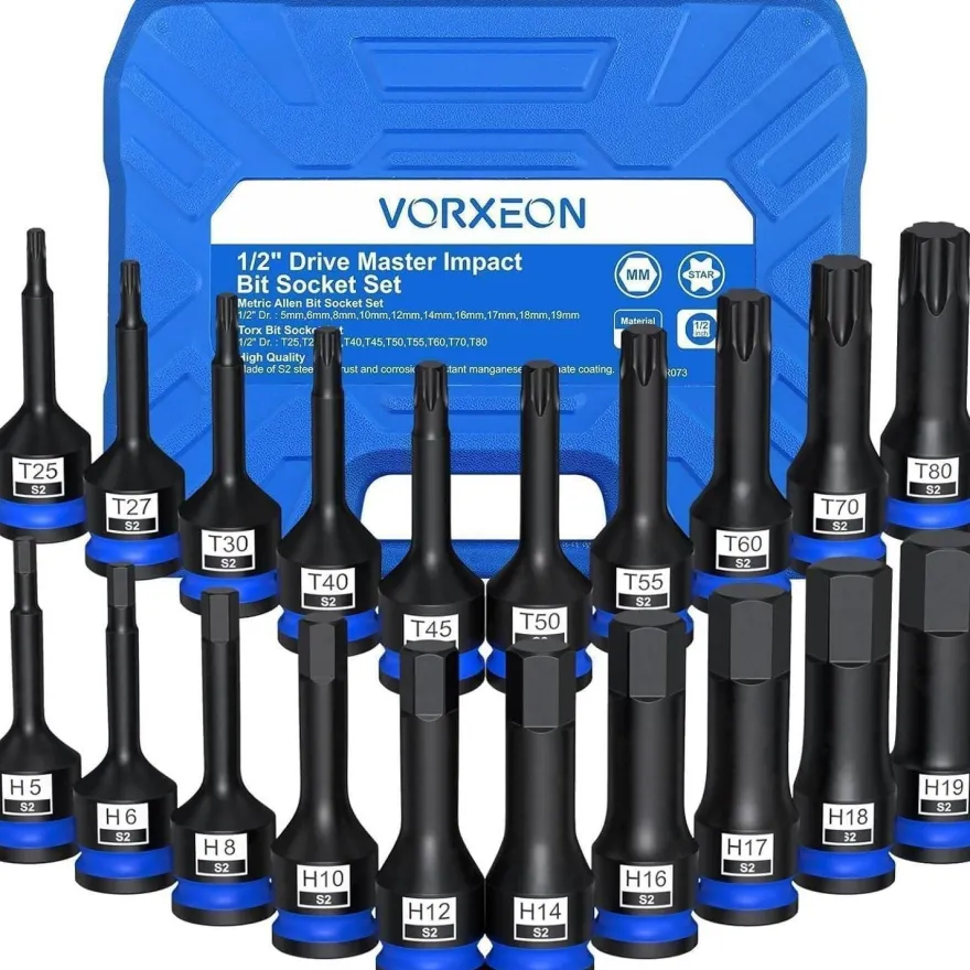 Vorxeon 20-teiliger Steckschlüssel-Satz: 10x 1/2