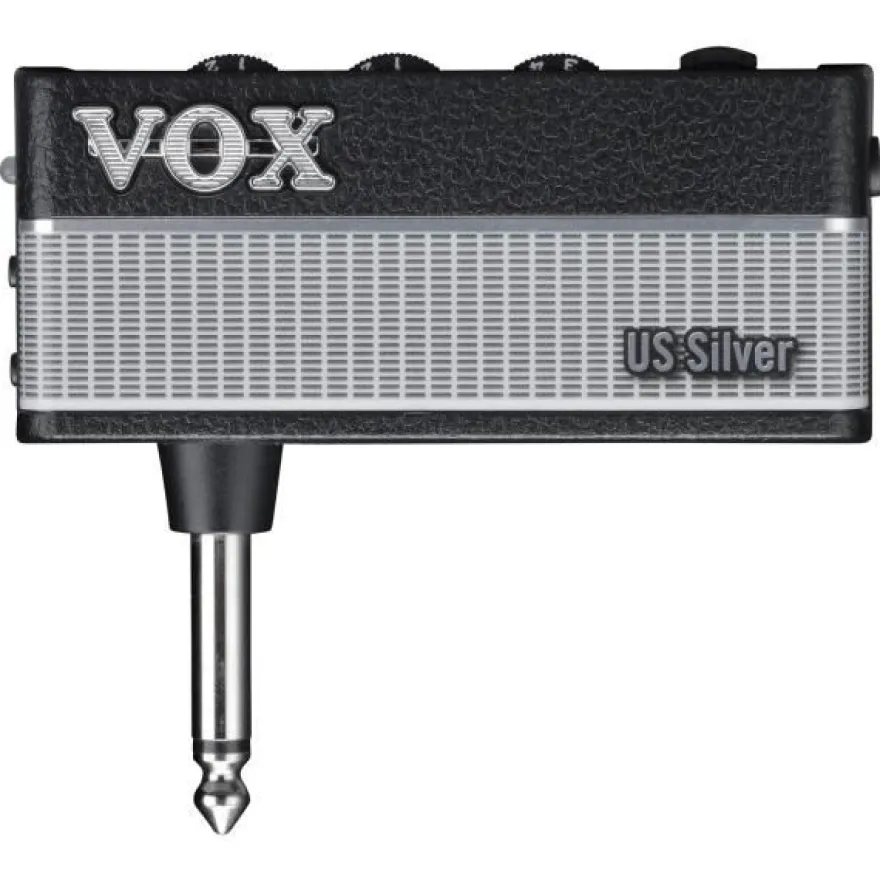 Vox Kopfhörer-Verstärker für Gitarre amPlug 3 US Silver + Bonus In-Ear Kopfhörer