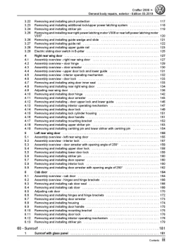 VW Crafter 2E 2006-2016 general body repairs exterior repair workshop manual pdf