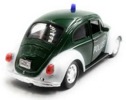 VW Polizei Käfer Beetle Modellauto Auto grün Maßstab 1:34 (lizensiert)