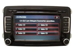 VW Radio RCD510 RCD 510 mit MP3 Wechsler + SD Slot Rückfahrkameraeingang 1K0035188F