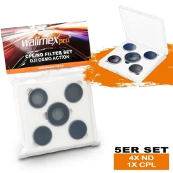 Walimex pro Filter Set für DJI OSMO Action MC ND4 ND8 ND16 ND32 CPL Polfilter