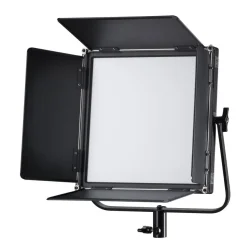 Walimex pro Soft LED Brightlight 520 Bi Color Flächenleuchte Set 40W Stativ Akku