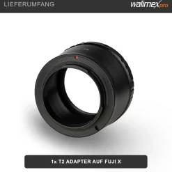 Walimex pro T2 Adapter Fuji X 60x60x40mm Adapterring Anschlussring Foto Studio
