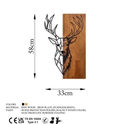 Wallity Wanddekoobjekt TNL2350 100% WOODEN (Thickness: 3 cm) / METAL (Thickness: 1,5