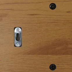 Wandgarderobe HWC-N78, 2 Stangen 4 Haken skandinavischer Stil Metall Holz Melamin MVG