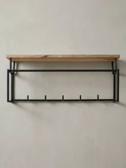 Wandgarderobe Mango Massivholz Metall Modern für Eingangsbereich