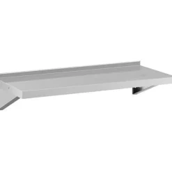 Wandhängendes Küchenregal aus Stahl, bis 80 kg, 100 x 40 cm