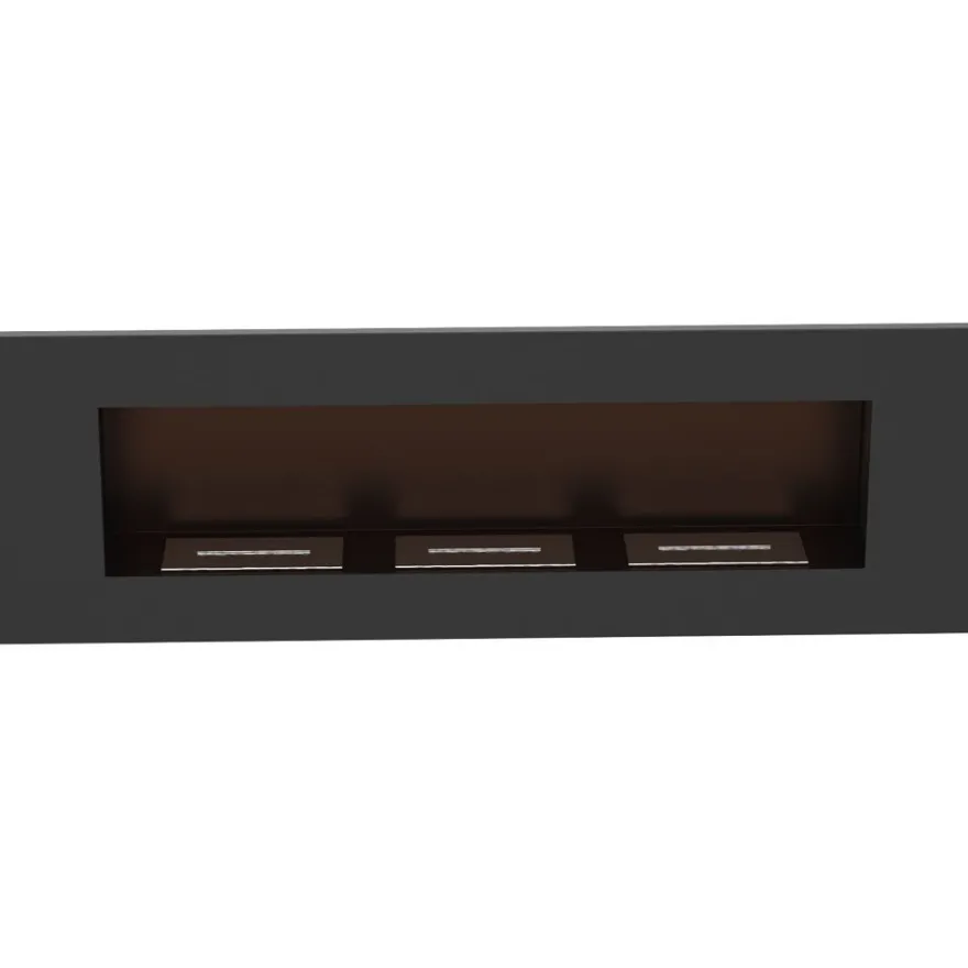 Wandkamin Bioethanol DELTA 3 TÜV schwarz