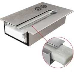 Wandkamin Bioethanol DELTA 3 TÜV schwarz