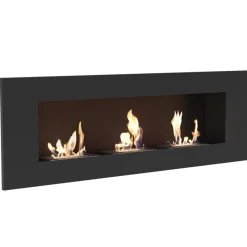 Wandkamin Bioethanol DELTA 3 TÜV schwarz
