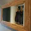 Wandspiegel 200 cm x 80 cm Dekospiegel Spiegel Garderobenspiegel Massivholzrahmen