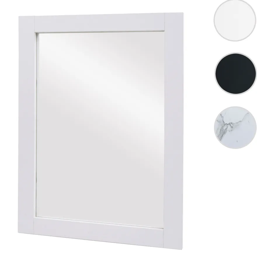 Wandspiegel HWC-L86, Badezimmer Badspiegel Spiegel Badmöbel, 72x52cm
