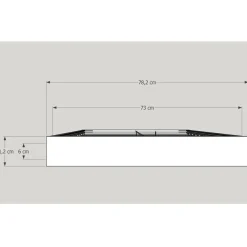 Wandvitrine IP Sammlervitrine Glas Wand hängend Alu abschließbar & Spiegel 80 cm