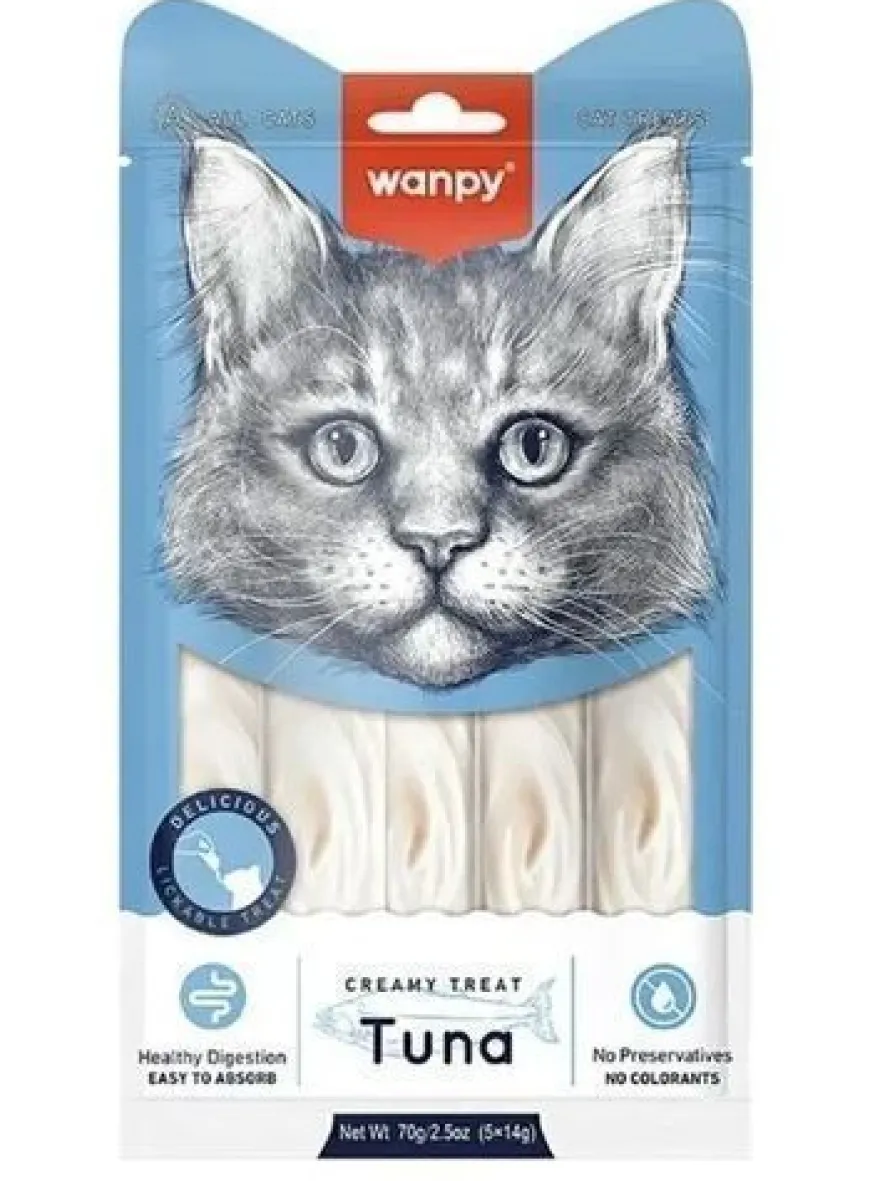 WANPY für Katzen „Creamy Treat TUNA“ 70 g Thunfisch