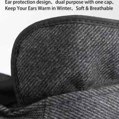 Wantonfy Herren Barett Cap Gatsby Stil Schirmmütze Newsboy Flat Cap Baskenmütze