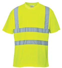 Warnschutz T-Shirt gelb 5XL XXXXXL Warn Polo Shirt Warnshirt Hemd warngelb TOP!