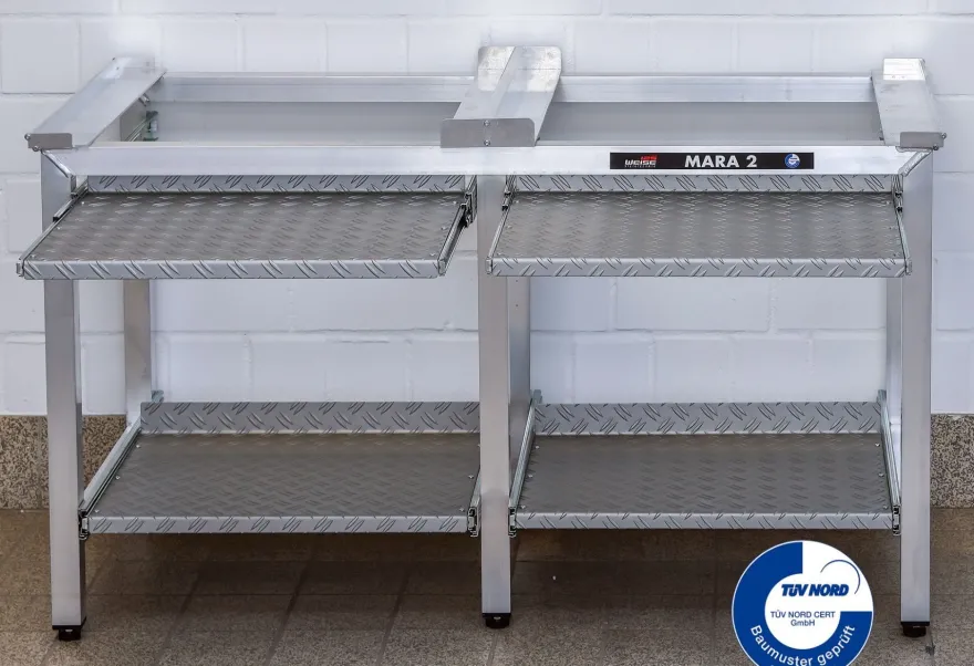 Waschmaschinensockel DAS Original Mara WASCH-CENTER 2 70cm mit 4 Auszügen