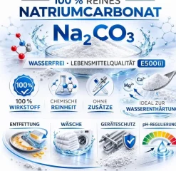 Waschsoda 5kg Natriumcarbonat Na2CO3 Kalziniert Waschmittel Waschpulver GiDeli