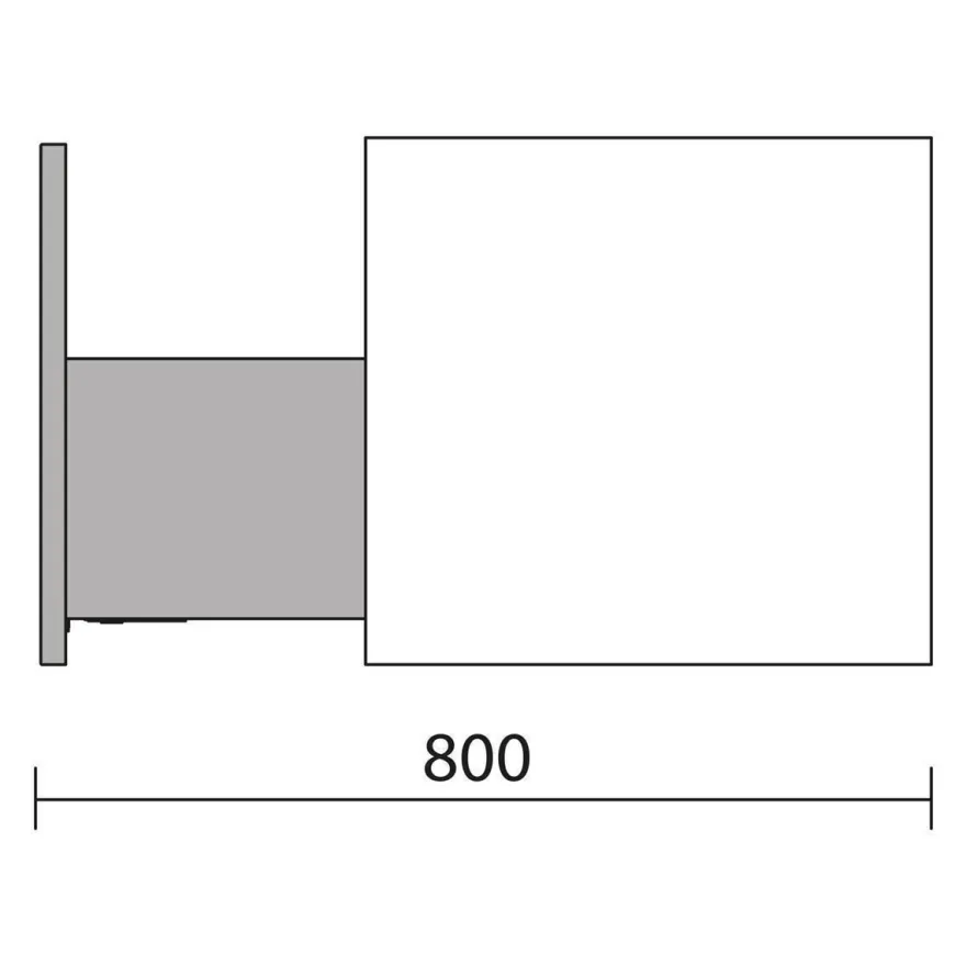 Waschtischunterschrank BIBA 800 1 Metallschublade BLUE FOG 797 x 405 x 450 mm