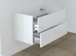 Waschtisch-Unterschrank Vero 100 cm, ohne Griff, Auswahl in Lack u. Holzoptik