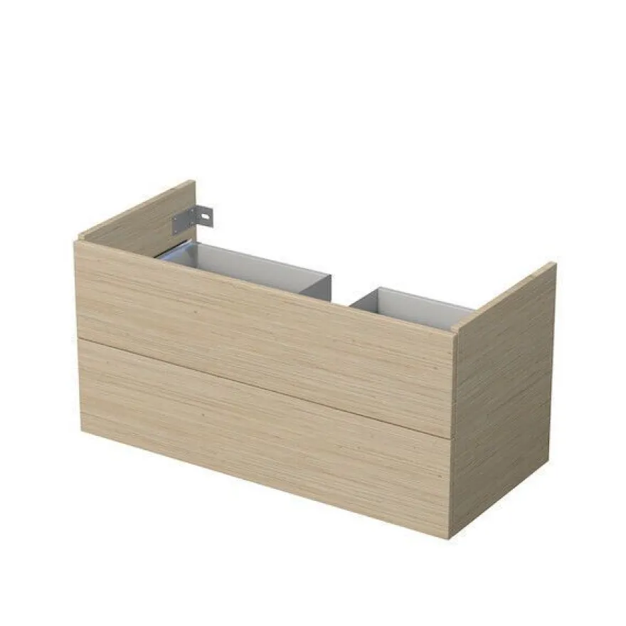 Waschtisch-Unterschrank Vero 100 cm, ohne Griff, Auswahl in Lack u. Holzoptik