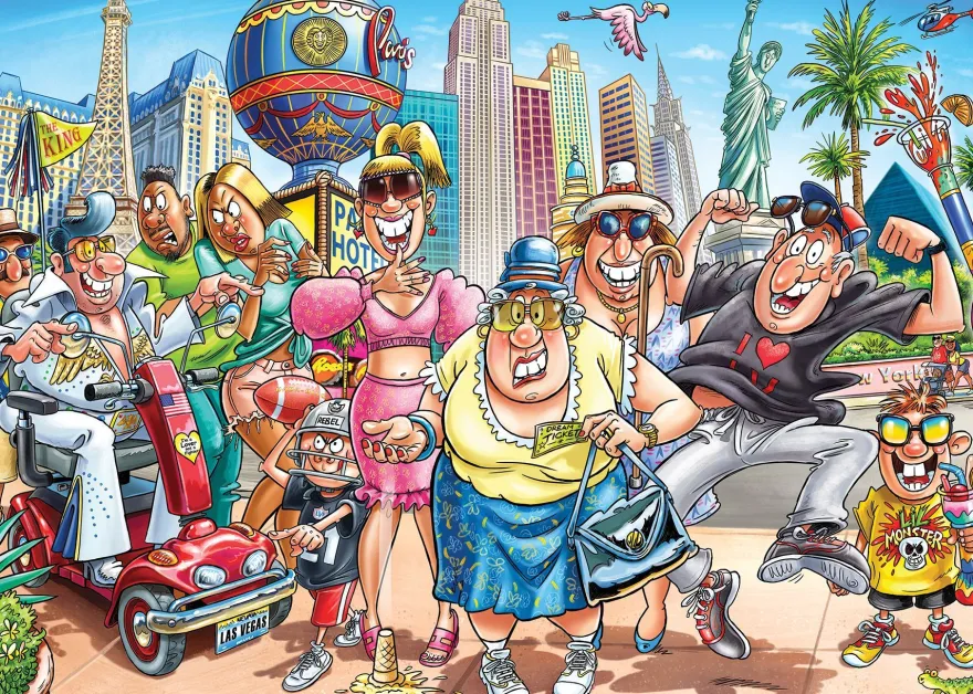 Wasgij Original 48, Was in Vegas passiert!, 1000 Teile Puzzle