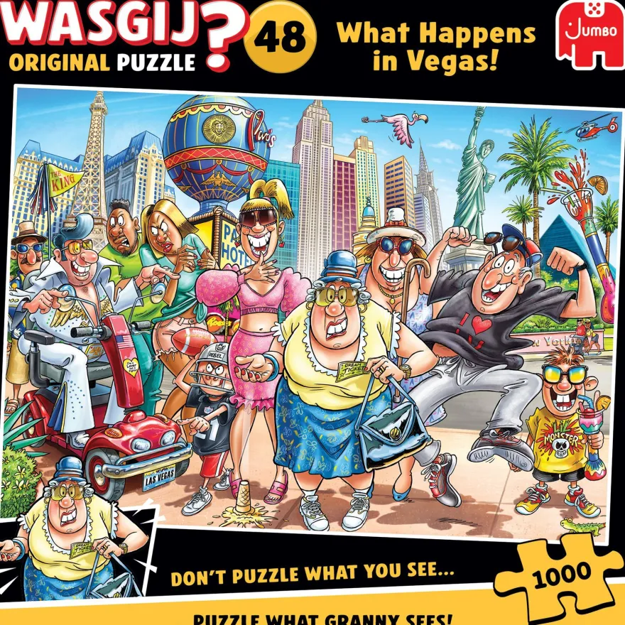 Wasgij Original 48, Was in Vegas passiert!, 1000 Teile Puzzle