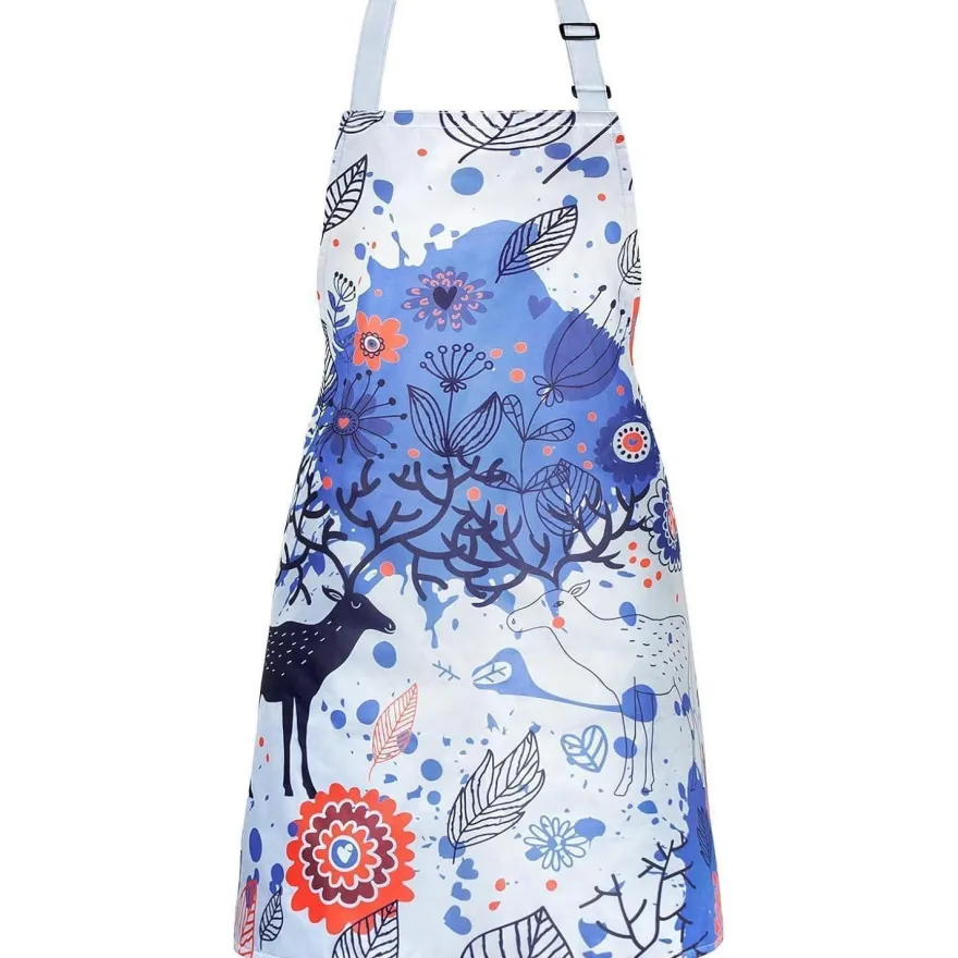 Wasserdichte Kochschürze mit Taschen und verstellbarem Gurt, 67 * 75CM