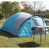 Wasserdichtes Kuppelzelt für 4 Personen mit Vorzelt Blau Camping Zelt