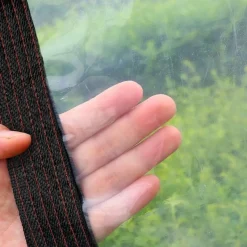 Wasserdichte Transparente Abdeckplane mit Ösen 2x5m Garten Möbel Schutz