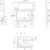 Wasserführender Kamineinsatz KRATKI ZUZIA DECO links 12 kW Ø 200