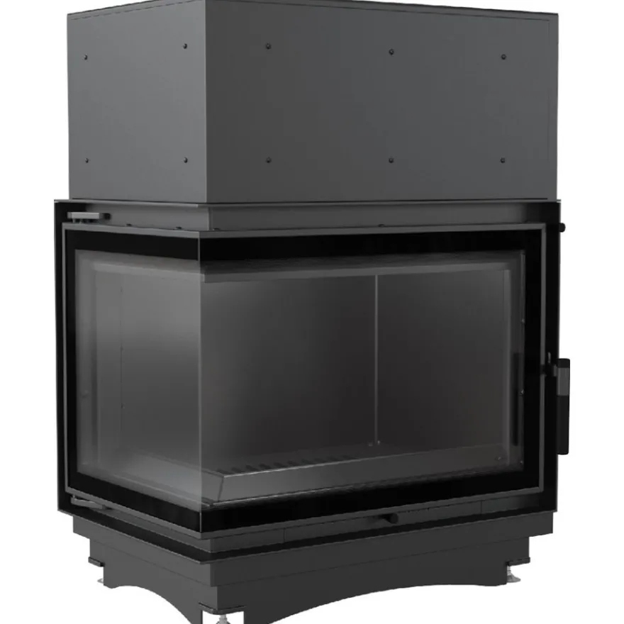 Wasserführender Kamineinsatz KRATKI ZUZIA DECO links 12 kW Ø 200