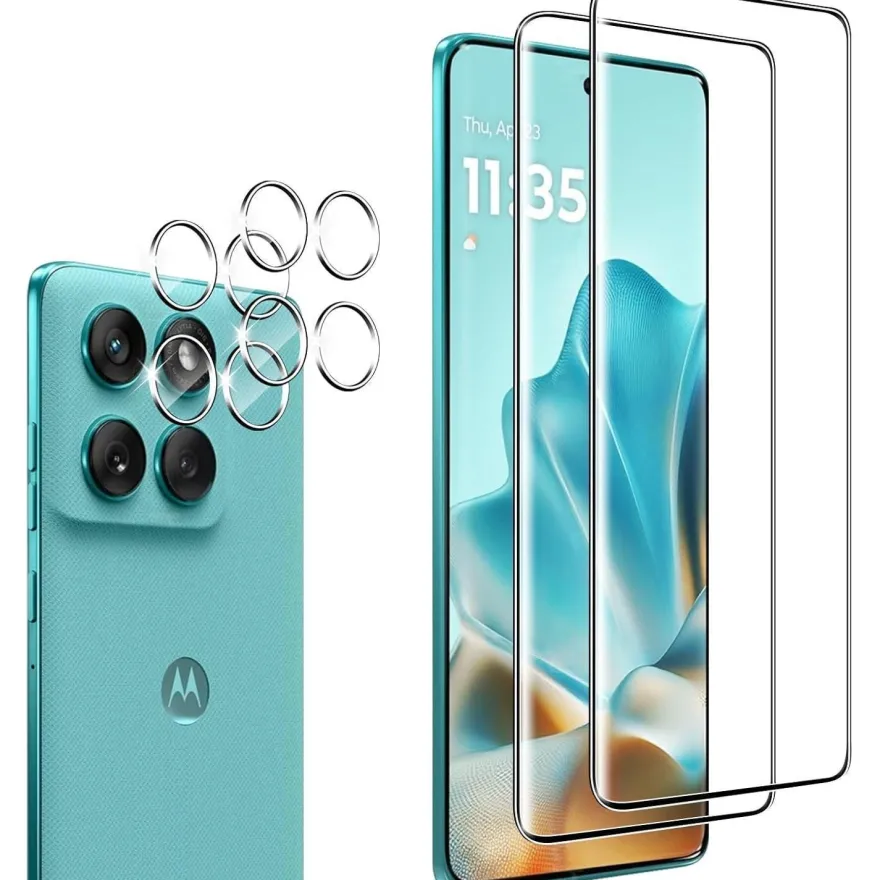 Wayneer Schutzfolie für Motorola Moto Edge 60 Fusion/60 Pro/60, 2x Panzerglas