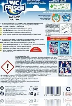 WC Frisch Kraft Aktiv Lemon, 10er Pack - WC Reiniger mit langanhaltendem Duft