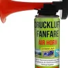 weg-ist-weg-com 6X Druckluftfanfare Air Horn je 210ml, bis zu 60 Signale, Fanfar