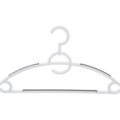 Weiße, drehbare, rutschfeste Kleiderbügel, 4 Stück