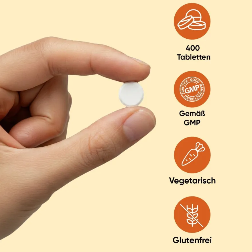 WeightWorld Vitamin D3 2000 I.E. - 400 Tabletten - 1 Tablette alle 2 Tage