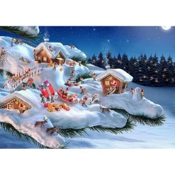 Weihnachten Thema 500 Teile Holzpuzzle Kinder Puzzle Brettspiele Jigsaw Geschenk