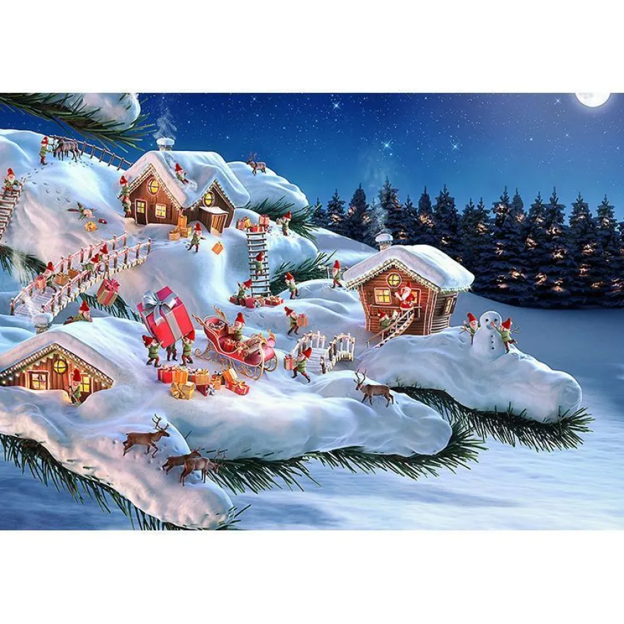 Weihnachten Thema 500 Teile Holzpuzzle Kinder Puzzle Brettspiele Jigsaw Geschenk