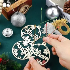 200 Weihnachtsbaumschmuck Haken Christbaumkugel Aufhänger Grün