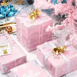 Weihnachts-Geschenkpapierrolle Mini-Rolle 3 Rollen 43,2 cm x 305 m pro Rolle