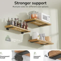 WELDUN 6 Stücke Schwerlast Regalhalterung L Regalwinkel 10 CM für Wandmontage