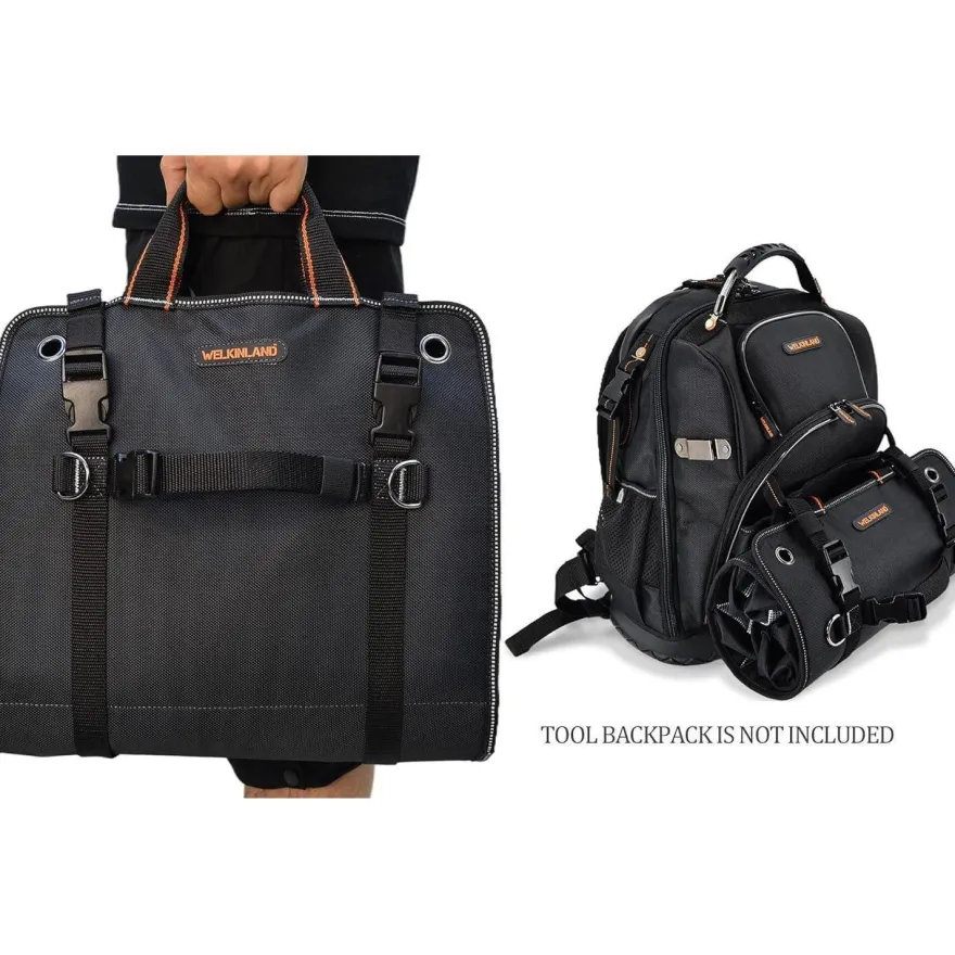 Welkinland Werkzeugrolle zum Aufrollen mit 13 Taschen, 5 davon mit