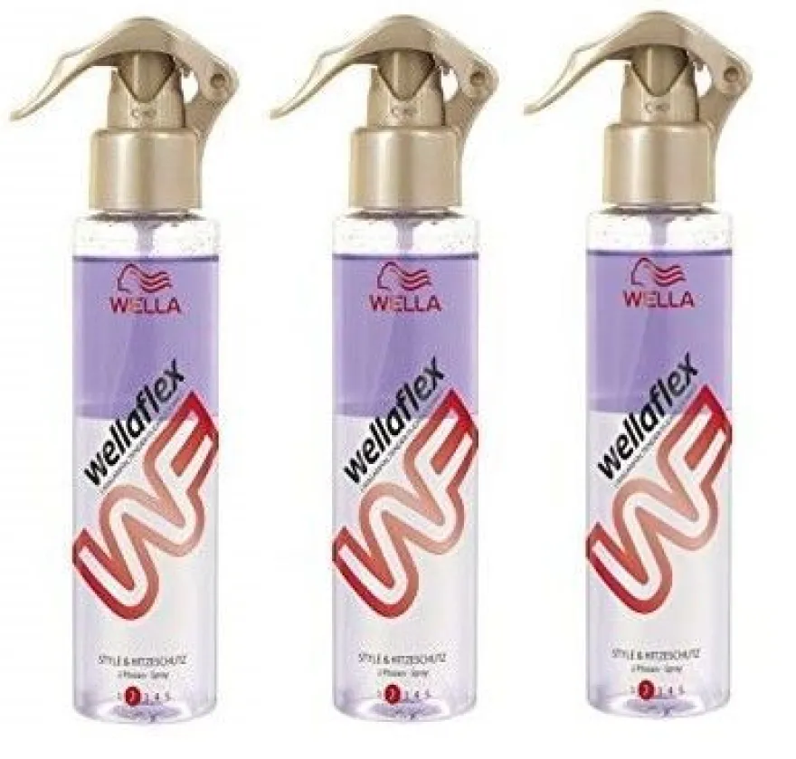 Wella Wellaflex 2 Phasen-Spray Style & Hitzeschutz Flexibl Halt 2 bis 230°C schützt