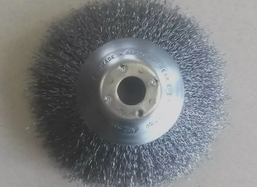 Welldrahtbürste Unkrautbürste Drahtbürste f. Freischneider Motorsense 210x25,4mm